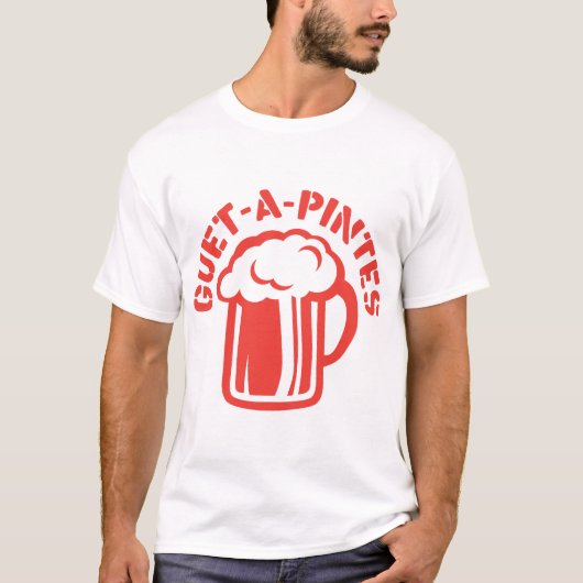 guet a pintes alcool humour biere tシャツ (正面)