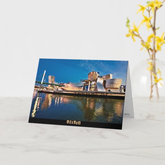 Guggenheim Museum Bilbao カード (黄色い花)