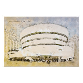 Guggenheim Museum New York ポスター