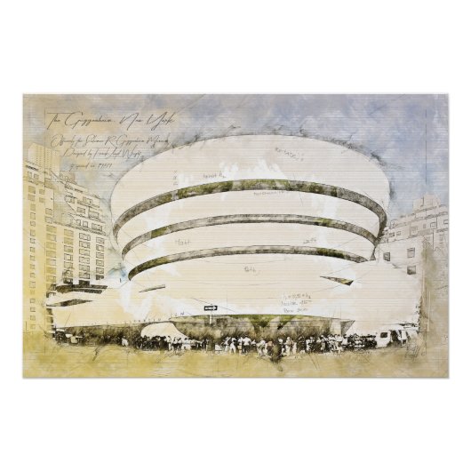 Guggenheim Museum New York ポスター (正面)