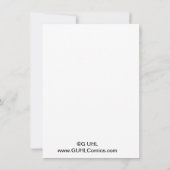 GUHLComics Flat Note cの「New Employee Welcome」 ノートカード (裏面)