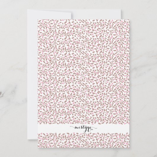 gui de Noël carte de photo de vacances (裏面)