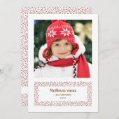 gui de Noël carte de photo de vacances (正面/裏面)