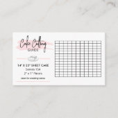 Guía de corte de pastel de bodas rectangular de 14 エンクロージャーカード (正面)