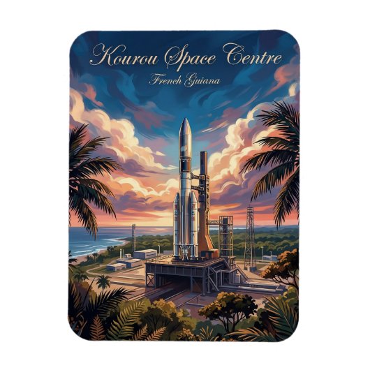 Guiana Space Centre French Guiana マグネット (縦)