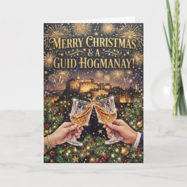 Guid Hogmanay Edinburgh Toast クリスマスカード カード
