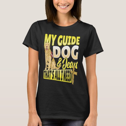 Guide Dog and Jesus Blindness Tシャツ (正面)