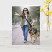 Guide Dog Team Graduation Congratulations GSD Team カード (黄色い花)