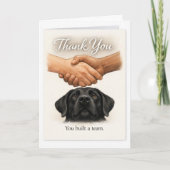 Guide Dog Team Thank You – You Built a Team Card カード (正面)