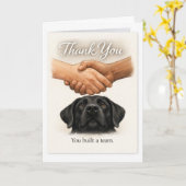 Guide Dog Team Thank You – You Built a Team Card カード (黄色い花)