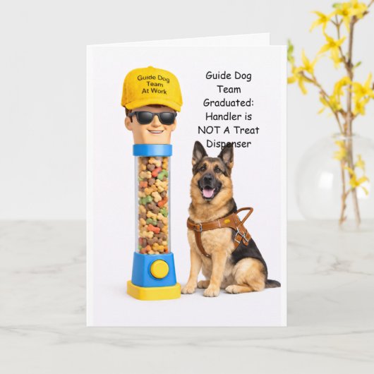 Guide Dog TeamenGSD Human Treat Dispenser カード (黄色い花)