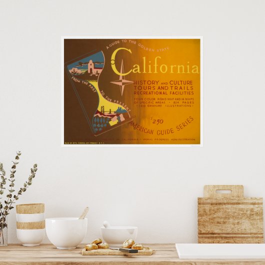 Guide To California 1940 WPA ポスター (キッチン)