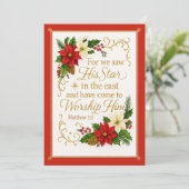 Guided by His Star  Matthew 2:2 Christmas Blessing シーズンカード (スタンド正面)