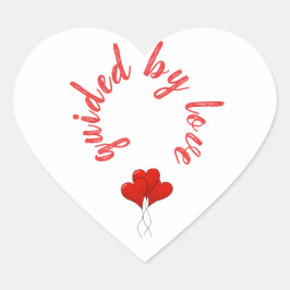 Guided By Love赤いハート ハートシール