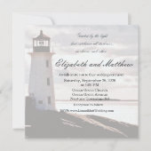 Guided by the Light Lighthouse Wedding Invitation 招待状 (正面)