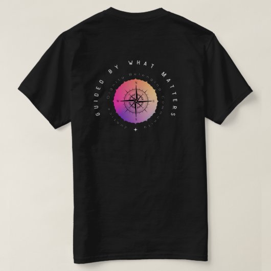 Guided by What Matters Tシャツ (デザイン裏面)