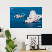 GUIDED-MISSILE DESTROYER – DDG-1000 ポスター (ホームオフィス)