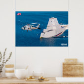 GUIDED-MISSILE DESTROYER – DDG-1000 ポスター (キッチン)