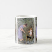 Guido Marzulliによる貪欲な小型犬、現実主義 コーヒーマグカップ (中央)