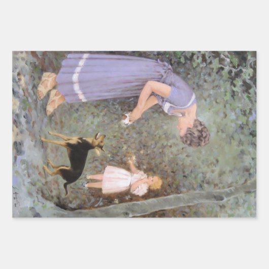 Guido Marzulliによる貪欲な小型犬、現実主義 ラッピングペーパーシート (正面)