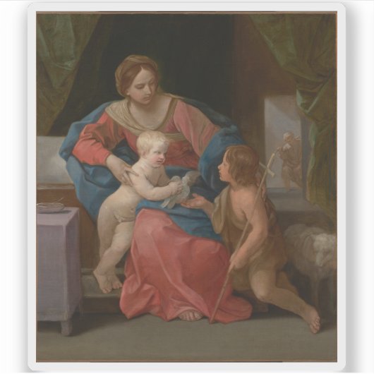 Guido Reni:ヴァージンと洗礼者の聖ヨハネとの子供 シール (正面)
