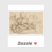 Guido Reni – 天使と聖家族 シール (シート)