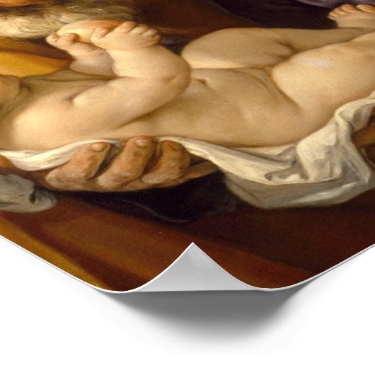 Guido Reni – 聖ヨセフとキリストの子 ポスター (角)