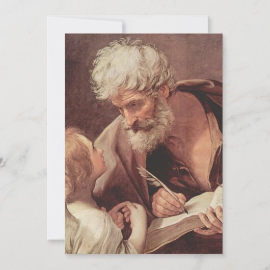 Guido Reni - Saint Matthew the Evangelist and an A 招待状 (正面)