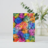 Guilin China City Map ポストカード (スタンド正面)