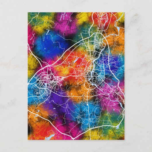 Guilin China City Map ポストカード (正面)