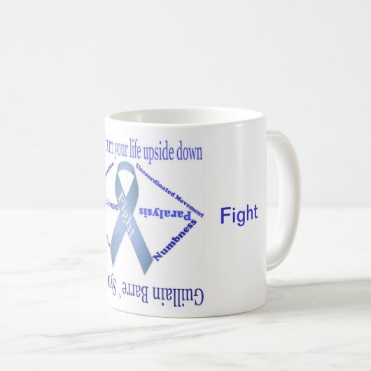 Guillainの機械段の`シンドロームのコーヒー・マグ コーヒーマグカップ (正面右)