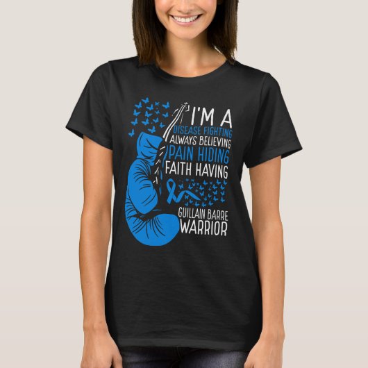 Guillain Barre Warrior Awareness Ribbon Disease Tシャツ (正面)