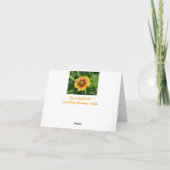 Guillardiaの蜂との花のNotecard カード (裏面)