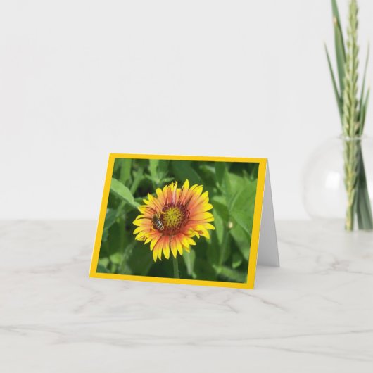 Guillardiaの蜂との花のNotecard カード (正面)