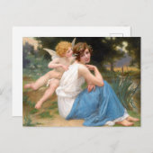 Guillaum Seignacによるキューピッドとサイケ ポストカード (正面/裏面)