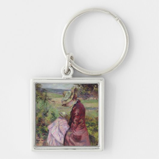 Guillaumin夫人の読書、c.1887 キーホルダー (正面)
