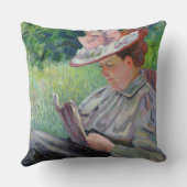 Guillaumin、c.1895 (キャンバスの油)夫人 クッション (裏面)