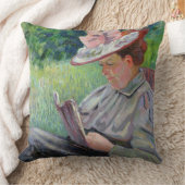 Guillaumin、c.1895 (キャンバスの油)夫人 クッション (ブランケット)