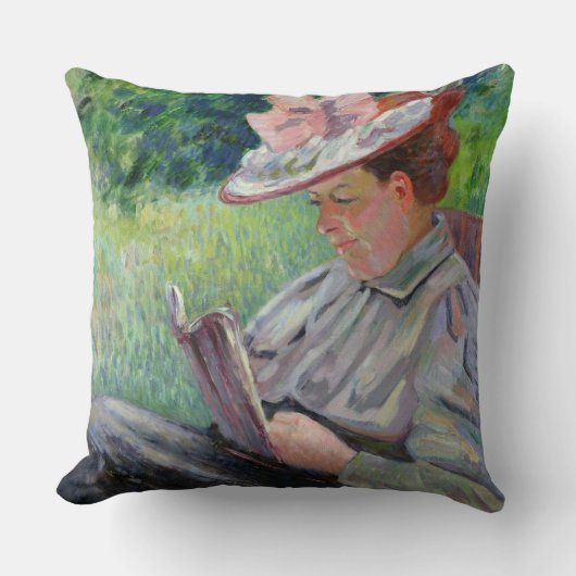 Guillaumin、c.1895 (キャンバスの油)夫人 クッション (正面)