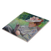 Guillaumin、c.1895 (キャンバスの油)夫人 タイル (側面)