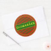 Guimarães City Pride Emblem – Portuguese Identity ラウンドシール (封筒)