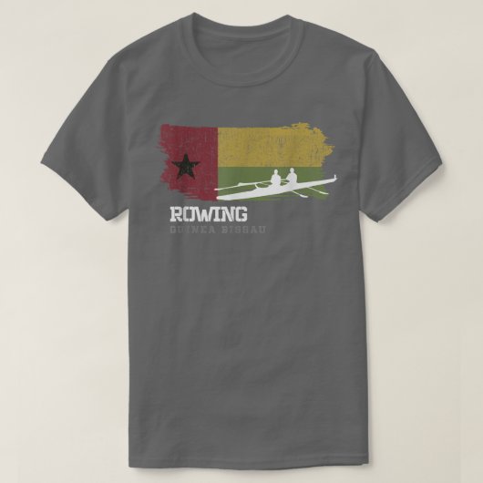 Guinea Bissau Rowing Team Rower Oarsmen Rowing Tシャツ (デザイン正面)