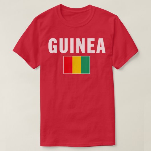 Guinea  Equatorial Guinean Tee Flag souvenir Gift  Tシャツ (デザイン正面)