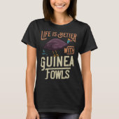 Guinea Fowl  Chicken Hen Farmer Tシャツ (正面)