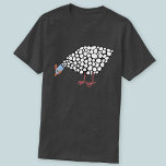 Guinea Hen Tシャツ<br><div class="desc">A cute Guinea Fowl having a contented peck.</div>