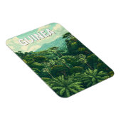 Guinea Illustration Travel Art Vintage マグネット (右側)