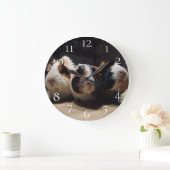 Guinea pig ラージ壁時計 (ホーム)