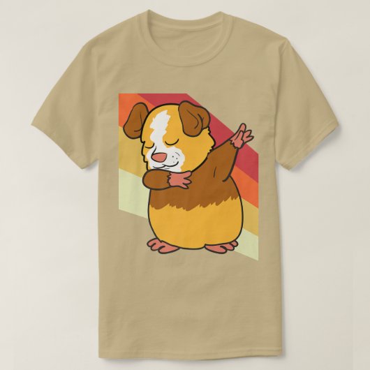 Guinea pig Animal Dabbing Dab Dancing Tシャツ (デザイン正面)