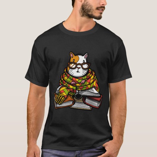Guinea Pig Book Nerd Tシャツ (正面)