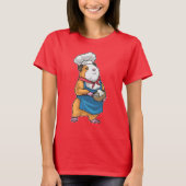 Guinea pig Chef Bowl Cook Tシャツ (正面)